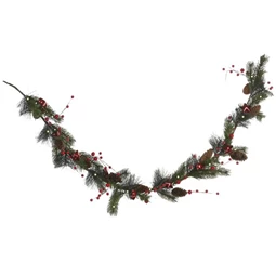 Girland bogyós, 40 LED-es 14x7x150 cm