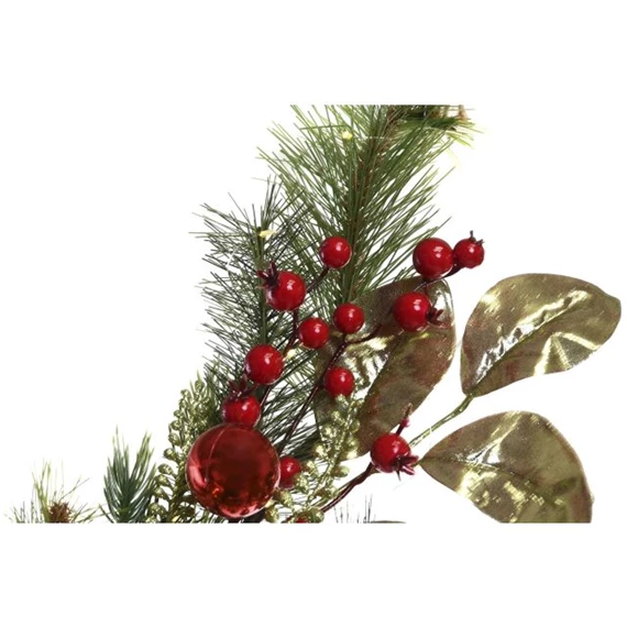 Girland bogyós, 40 LED-es 20x20x150 cm