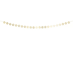 Girland csillagok arany 3 m
