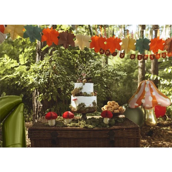 Girland levelek selyempapír 3 m vegyes színek