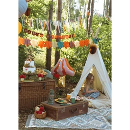 Girland levelek selyempapír 3 m vegyes színek