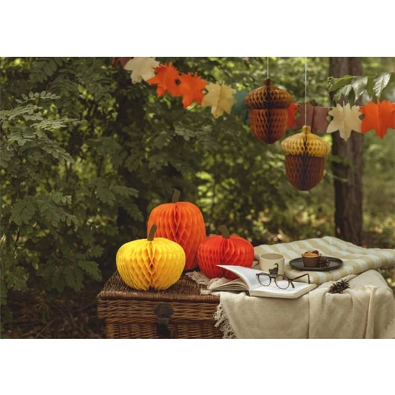 Girland levelek selyempapír 3 m vegyes színek