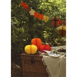 Girland levelek selyempapír 3 m vegyes színek