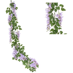 Girland lilaakáccal, levéllel 180 cm