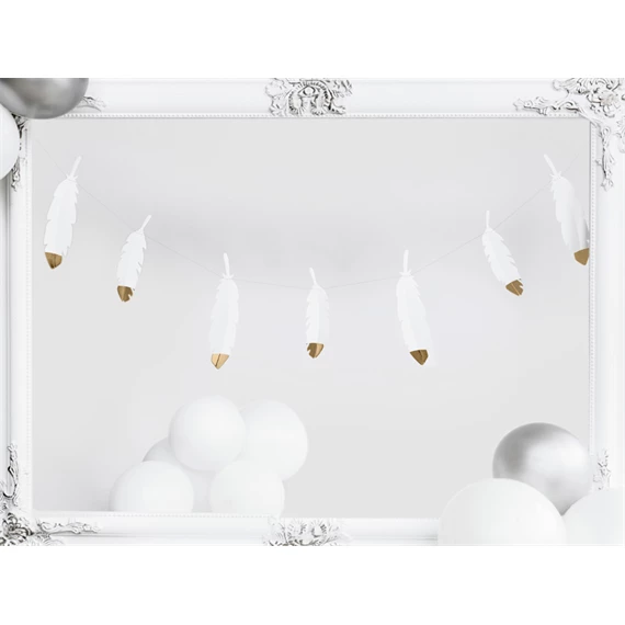 Girland tollak 1.6 m fehér és arany