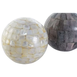 Gömb dekoráció 12x12x12 cm 2 féle