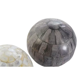 Gömb dekoráció 12x12x12 cm 2 féle