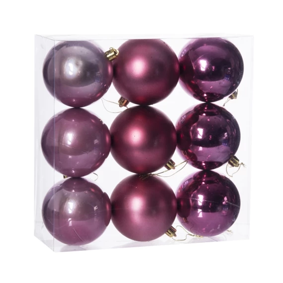 Gömb dobozban 8 cm 3 féle S/9