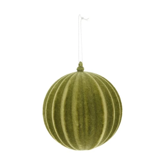 Gömb flokkolt, akasztós 10 cm