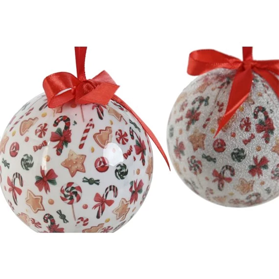 Gömb szett mintás, akasztós 25x21,5x15,5 cm S/14