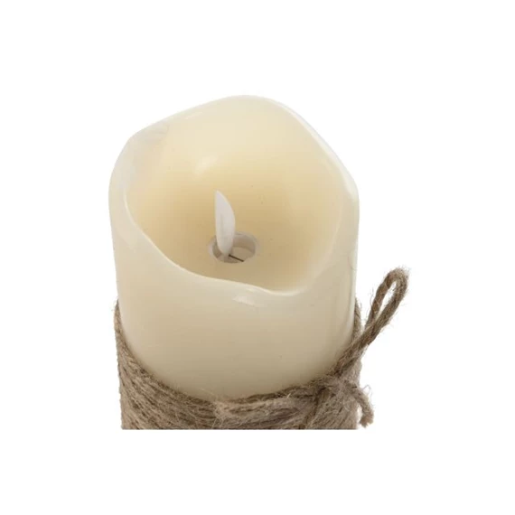 Gyertya LED-es 7,5x7,5x12,5 cm