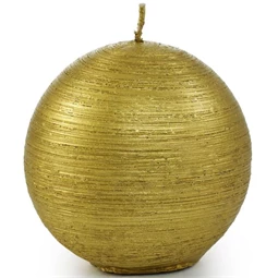 Gyertya gömb rusztikus 8x8 cm