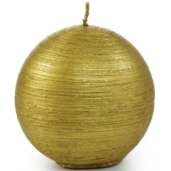Gyertya gömb rusztikus 8x8 cm