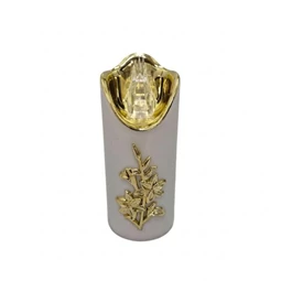 Gyertya henger liliom mintával LED-es 5x12,5 cm