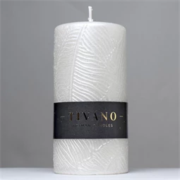 Gyertya henger, nyomott mintával 7x14 cm