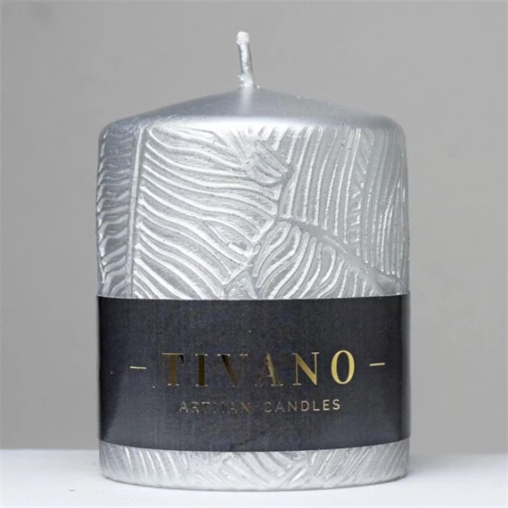 Gyertya henger, nyomott mintával 8x10 cm