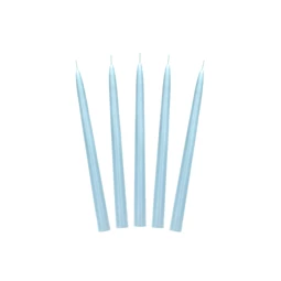 Gyertya kúp alakú matt égkék 24 cm S/10