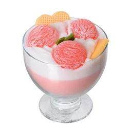 Gyertya málnás pohárkrém kehelyben formájú 11x13 cm