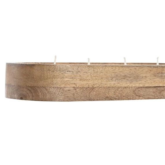 Gyertya mangófa tartóval 29x10x4 cm