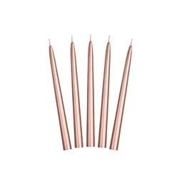 Gyertya metál rózsaarany 24 cm S/10