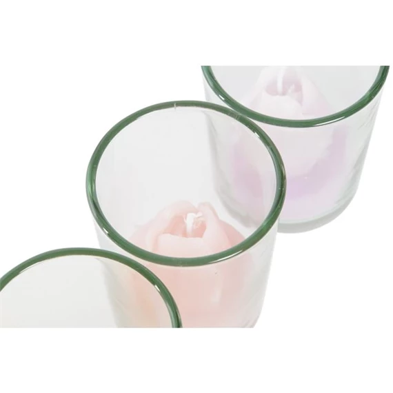 Gyertya tulipán alakú 5x5x7 cm 3 féle