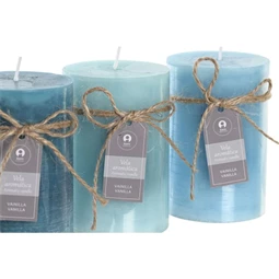 Gyertya 6,8x6,8x10 cm 3 féle