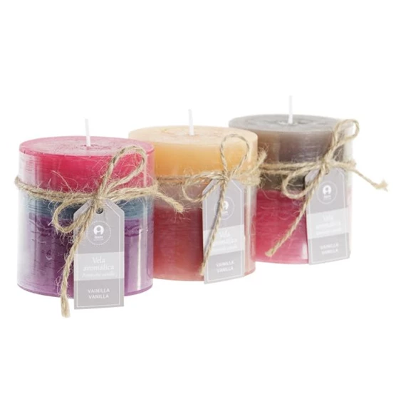 Gyertya 6,8x6,8x7 cm 3 féle