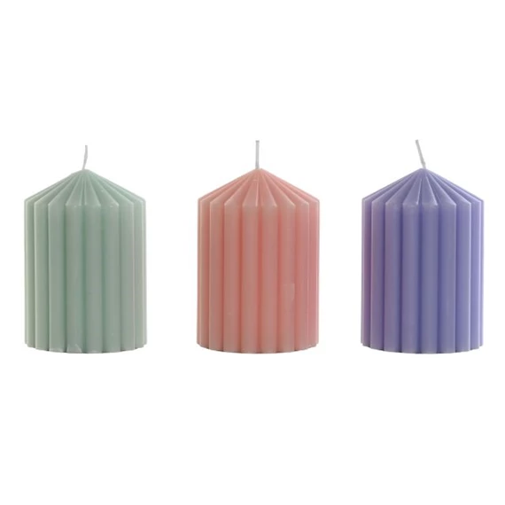 Gyertya 7x7x10 cm 3 féle