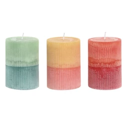 Gyertya 7x7x10 cm 3 féle