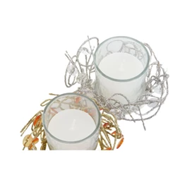 Gyertya 10,5x10,5x7 cm 4 féle