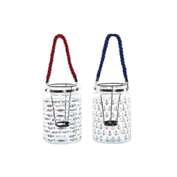 Gyertyatartó tengeri 16x16x23,5 cm 2 féle