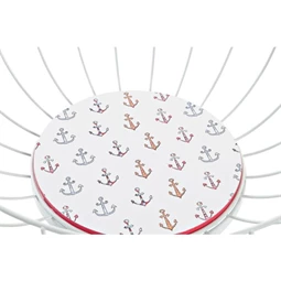 Gyümölcstartó tengeri mintás 28x28x10 cm 2 féle