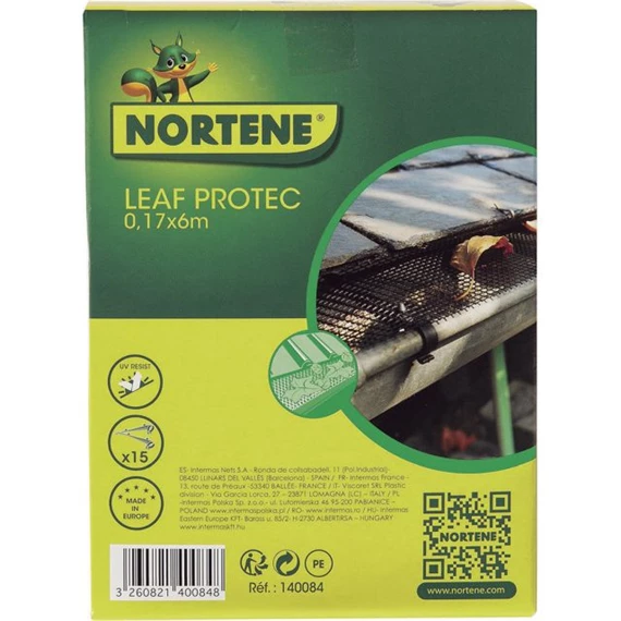 Háló, ereszcsatorna védelméhez 17 cm x 6 m