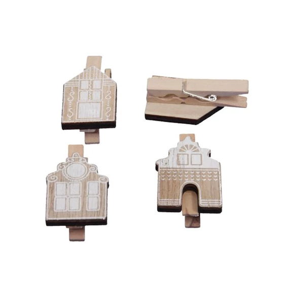 Ház csipeszes 3x4,5 cm S/9