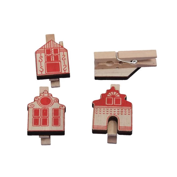 Ház csipeszes 3x4,5 cm S/9
