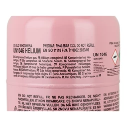 Héliumos palack rózsaszín 50 lufihoz