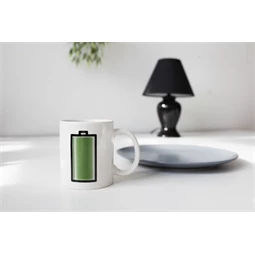 Bögre, hőérzékelős, elem mintával 12,4x8,5x10,5 cm