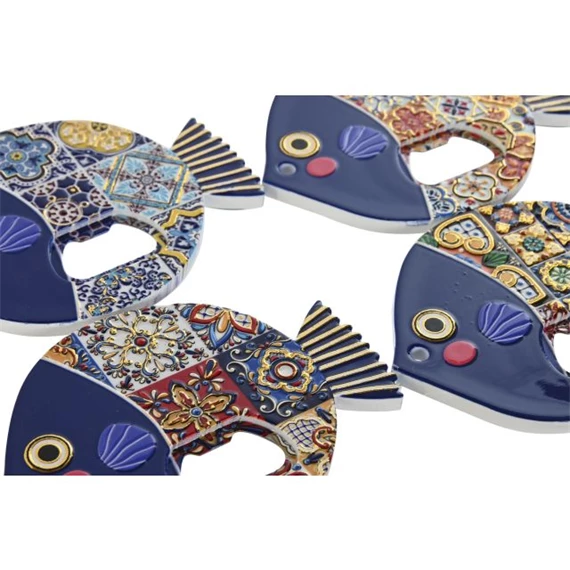 Hűtőmágnes hal 11x1x8 cm 4 féle