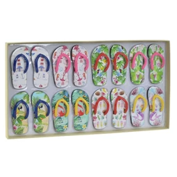 Hűtőmágnes papucs 4,5x2,2x10 cm 8 féle