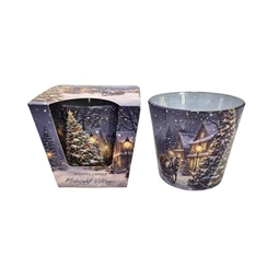 Scented candle - "Midnight Village," 115g, glass/paraffin