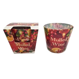 Scented candle - Mulled Wine, 115g, glass/paraffin