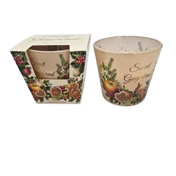 Scented candle - Gingerbread, 115g, glass/paraffin