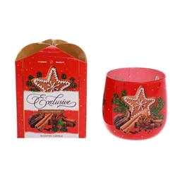 Scented candle (gingerbread) – glass, paraffin