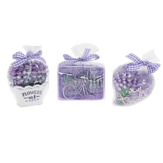 Illatgyertya, szív, kaspó, kép formájú 9x8x4 cm