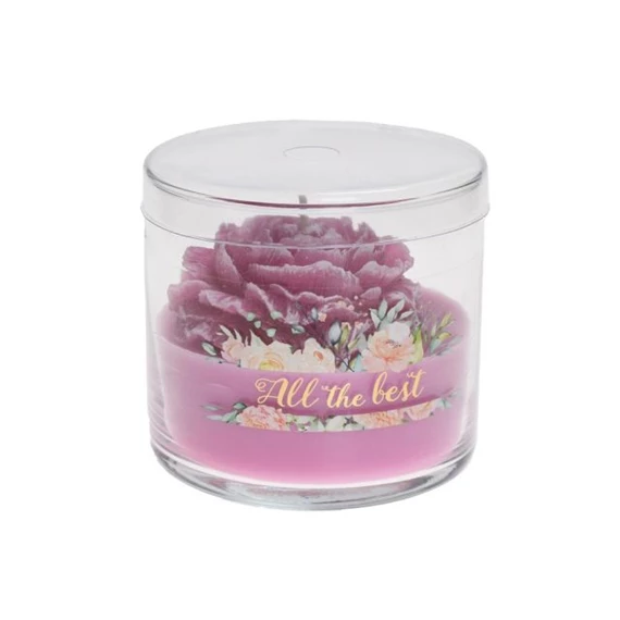 Illatgyertya üvegben peonia 300 g