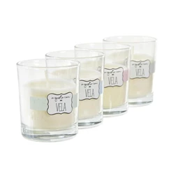 Illatgyertya 8x8x9 cm 4 féle