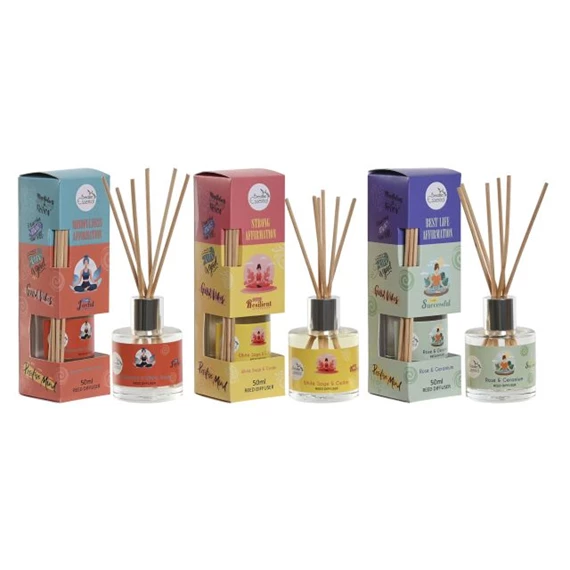 Illatosító pálcával 50 ml, motiváló 5x5x18 cm 3 féle