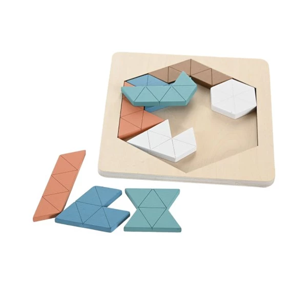 Játék kirakós 13x1x13 cm 4 féle