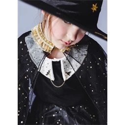 Jelmez lányoknak köpeny fekete