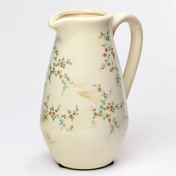 Kancsó füllel virág mintával 16,5x12,5x22 cm